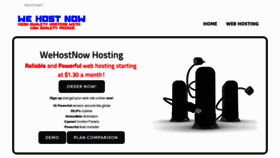 What Wehostnow.com website looked like in 2012 (11 years ago)