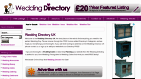What Wedding-directory-uk.co.uk website looked like in 2012 (11 years ago)