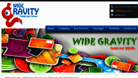 What Widegravity.in website looked like in 2012 (11 years ago)