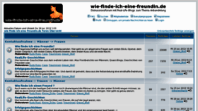 What Wie-finde-ich-eine-freundin.de website looked like in 2012 (11 years ago)