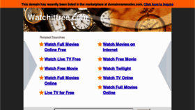 What Watchitfree.com website looked like in 2012 (11 years ago)