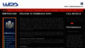 What Webdesignapex.com website looked like in 2012 (11 years ago)