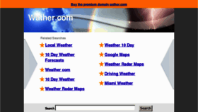 What Wather.com website looked like in 2012 (11 years ago)