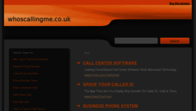 What Whoscallingme.co.uk website looked like in 2012 (11 years ago)
