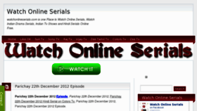 What Watchonlineserials.com website looked like in 2012 (11 years ago)