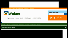 What Wukne.com website looked like in 2012 (11 years ago)