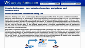 What Website-rating.com website looked like in 2012 (11 years ago)