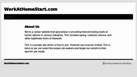What Workathomestart.com website looked like in 2013 (11 years ago)