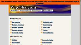 What W3cbbs.com website looked like in 2013 (11 years ago)