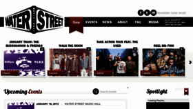 What Waterstreetmusic.com website looked like in 2013 (11 years ago)