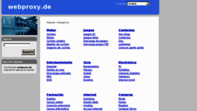 What Webproxy.de website looked like in 2013 (11 years ago)