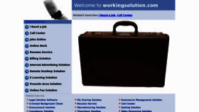 What Workingsolution.com website looked like in 2013 (11 years ago)
