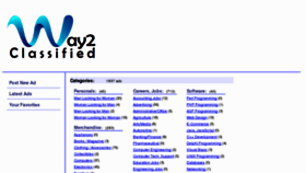 What Way2classified.com website looked like in 2013 (11 years ago)