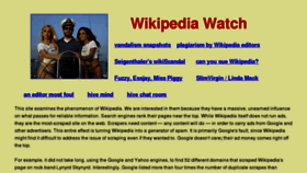 What Wikipedia-watch.org website looked like in 2013 (11 years ago)