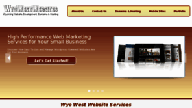 What Wyowestwebsites.com website looked like in 2013 (11 years ago)