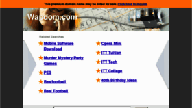 What Wapdom.com website looked like in 2013 (11 years ago)
