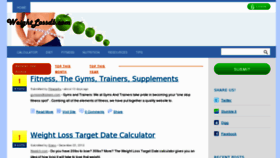 What Weightlossdb.com website looked like in 2013 (11 years ago)