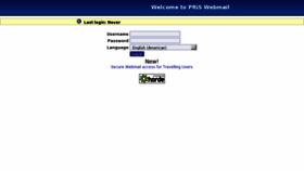 What Webmail.pris.ca website looked like in 2013 (11 years ago)