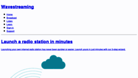 What Wavestreamer.com website looked like in 2013 (12 years ago)