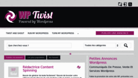 What Wptwist.com website looked like in 2013 (11 years ago)