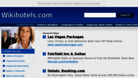 What Wikihotels.com website looked like in 2013 (11 years ago)