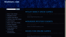 What Waddam.com website looked like in 2013 (11 years ago)