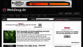 What Webzeug.de website looked like in 2013 (12 years ago)
