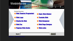 What Webinfo.co website looked like in 2013 (10 years ago)