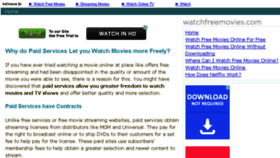 What Watchfreemovies.com website looked like in 2013 (10 years ago)