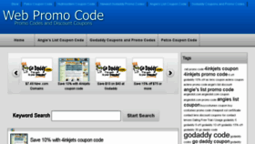 What Webpromocode.com website looked like in 2013 (10 years ago)