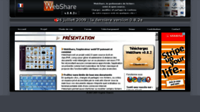 What Webshare.fr website looked like in 2013 (10 years ago)