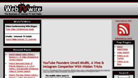 What Webtvwire.com website looked like in 2013 (10 years ago)