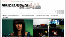 What Winchesterjournalism.co.uk website looked like in 2013 (10 years ago)