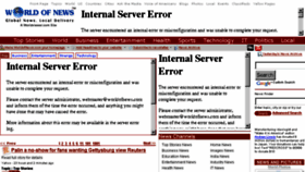 What Worldofnews.com website looked like in 2013 (10 years ago)