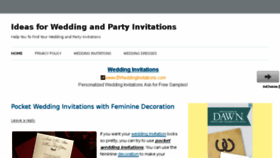 What Weddinginvitationsparty.com website looked like in 2013 (10 years ago)