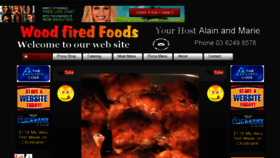 What Woodfirefoods.com.au website looked like in 2013 (10 years ago)