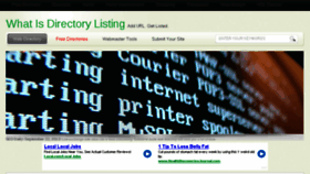 What Whatisdirectorylisting.com website looked like in 2013 (10 years ago)
