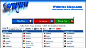What Websites-blogs.com website looked like in 2013 (10 years ago)