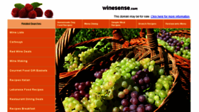 What Winesense.com website looked like in 2013 (10 years ago)