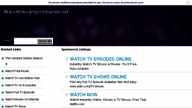 What Watchthevampirediaries.net website looked like in 2013 (10 years ago)