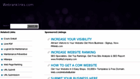 What Webranklinks.com website looked like in 2013 (10 years ago)