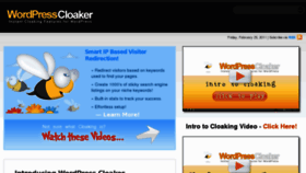What Wordpresscloaker.com website looked like in 2013 (10 years ago)