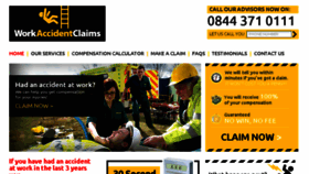 What Workaccidentclaimssolicitors.co.uk website looked like in 2013 (10 years ago)