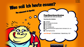 What Was-soll-ich-heute-essen.de website looked like in 2013 (10 years ago)