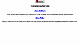 What Wilkinson-sword.pl website looked like in 2013 (10 years ago)