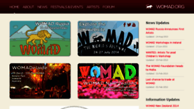 What Womad.org website looked like in 2013 (10 years ago)