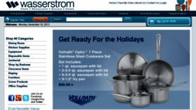 What Wasserstrom.com website looked like in 2013 (10 years ago)