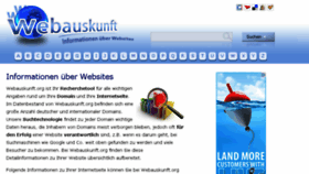 What Webauskunft.org website looked like in 2014 (10 years ago)