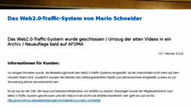 What Web20-traffic-system.de website looked like in 2014 (10 years ago)