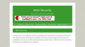 What Websecurity.mobi website looked like in 2014 (10 years ago)